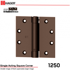 Hager 1250 4.5 x 4  US10B Full Mortise Hinge Stock No 008010