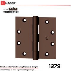 Hager 1279 4 x 4 US10B Full Mortise Hinge Stock No 009185