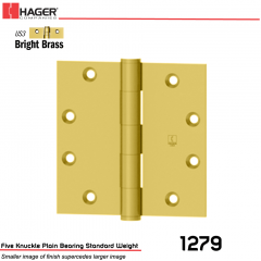 Hager 1279 4 x 4 US3 Full Mortise Hinge Stock No 011092