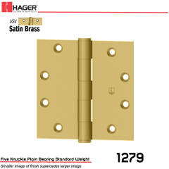 Hager 1279 4.5 x 4  US4 Full Mortise Hinge Stock No 009900