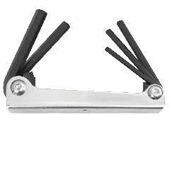 SAE 5 Key Hex End Metal Handle Fold Up Tool 3/16 - 3/8 in. ( 14585 )