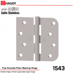 Hager 1543 US32D Full Mortise Hinge Stock No 075844