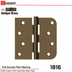 Hager 1816 US5 Full Mortise Hinge Stock No 069097