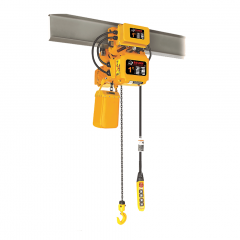 Bison HHBD01SK-01+WPC01: 1 Ton 3 Phase Single Speed Electric Chain Hoist with Trolley 20 ft. Lift