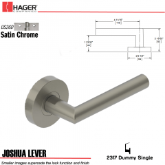 Hager 2317 Joshua Lever Tubular Lockset US26D Stock No 167921