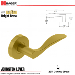 Hager 2317 Johnston Lever Tubular Lockset US3 Stock No 171897