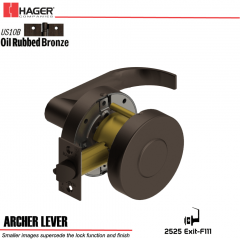 Hager 2525 Archer Lever US10B Door Lock Stock No 172714