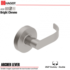 Hager 2527 Archer Lever US26 Door Lock Stock No 177629