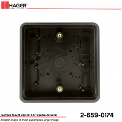 Hager Surface Mount Box for 4.5 in. Square Actuator Stock No 162712