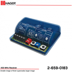 Hager 433 MHz Receiver Stock No 162726