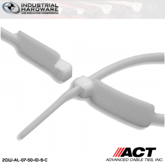 ACT AL-07-50-ID-9-C 7 in. Identification Cable Ties Natural 5000 Pcs/Case