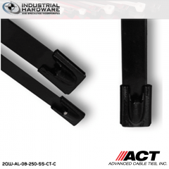 ACT AL-08-250-SS-CT-C 8 in. Stainless Steel Coated Cable Tie 1000 pcs/case