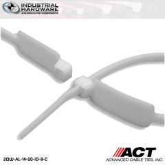 ACT AL-14-50-ID-9-C 14 in. Identification Cable Ties Natural 5000 Pcs/Case