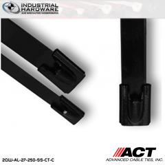 ACT AL-27-250-SS-CT-C 27 in. Stainless Steel Coated Cable Tie 1000 pcs/case