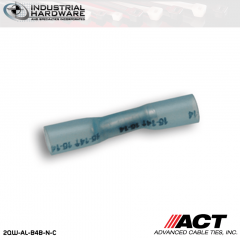 ACT AL-B4B-N-C Blue Double Crimp Nylon Butt Connector 16-14 AWG 1000 pc/Case