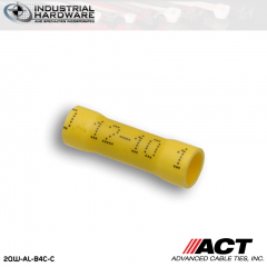 ACT AL-B4C-C Yellow Vinyl Butt Connector 1000pc/Case