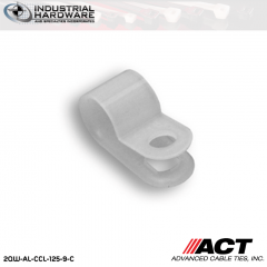 ACT AL-CCL-125-9-C 1/8 in. Light Duty Natural Cable Clamps 5000 pcs