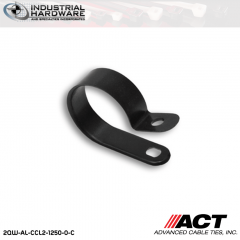 ACT AL-CCL2-1250-0-C 1-1/4 in. Heavy Duty Black Cable Clamps 2000 pcs