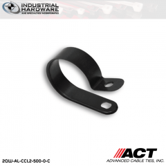 ACT AL-CCL2-500-0-C 1/2 in. Heavy Duty Black Cable Clamps 2500 pcs