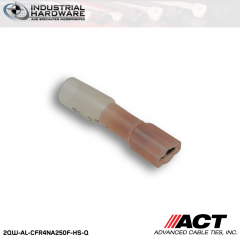 ACT AL-CFR4NA250F-HS-Q Red Heat Shrink Fully Insulated Female Disconnect 250pc/Case