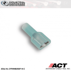 ACT AL-CFR4NB250F-N-C Blue Double Crimp Nylon Fully Insulated Female Disconnect 1000pc/Case