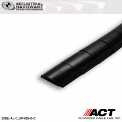 ACT AL-CWP-125-0-C 1/8 in. Polyethylene UV Black Cable Wrap 100 ft