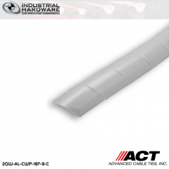 ACT AL-CWP-187-9-C 3/16 in. Polyethylene Natural Cable Wrap 100 ft