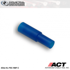 ACT AL-FSC-156F-C Blue Vinyl Male Snap Plug 16-14 AWG 1000 pc/Case