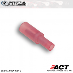 ACT AL-FSCA-156F-C Red Vinyl Male Snap Plug 22-18 AWG 1000 pc/Case