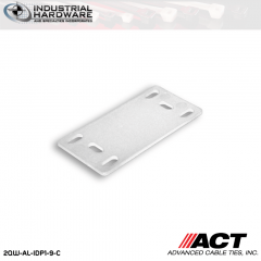 ACT AL-IDP1-9-C 1 1/2 in. x 3/4 in. Nylon Identification Plate Natural 1000 Pcs/Case