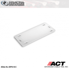 ACT AL-IDP2-9-C 2 3/8 in. x 1 in. Nylon Identification Plate Natural 1000 Pcs/Case