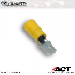 ACT AL-MT4C250-C Yellow Nylon Male Disconnect 12-10 AWG 1000 pc/Case