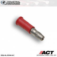 ACT AL-SC4A-N-C Red Double Crimp Nylon Male Snap Plug 22-18 AWG 1000 pc/Case