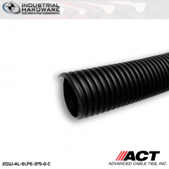 ACT AL-SLPE-375-0-C 3/8 in. Polyethylene Split Loom ACT AL-SLPE-375-0-C 3/8 in. Polyethylene Split Loom 100 ft. Roll