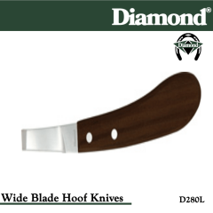 31-D280L, Diamond Catalog Number D280L, Diamond Farrier D280L Hoof Knife Wide Left