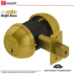 Hager 3114 2-3/4 US3 SCC KA Grade 1 Deadlock Stock No 098268