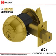 Hager 3115 2-3/4 US3 SCC MK Grade 1 Deadlock Stock No 082271