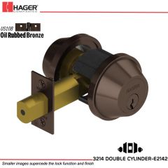 Hager 3214 US10B Deadlock Stock no 145898