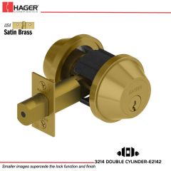 Hager 3214 US4 Deadlock Stock no 012649