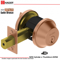 Hager 3215 US10 Deadlock Stock no 015914