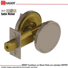 Hager 3220 US15 Deadlock Stock no 131175