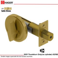 Hager 3221 US4 Deadlock Stock no 111837