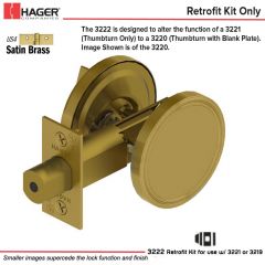 Hager 3222 US4 Deadlock Stock no 111421