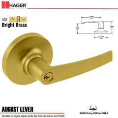 Hager 3450 August Lever Lockset US3 Stock No 028431