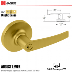 Hager 3510 August Lever Lockset US3 Stock No 164232