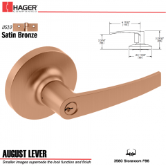 Hager 3580 August Lever Lockset US10 Stock No 128889