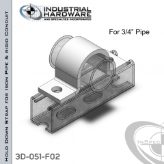 Hold Down Straps For Iron Pipe/Rigid Conduit Steel-E.G. (ZP) 3/4 in. Pipe