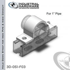 Hold Down Straps For Iron Pipe/Rigid Conduit Steel-E.G. (ZP) 1 in. Pipe