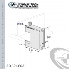 Medium Duty Beam Clamp With 1-21/32 in. Jaw Opening From Steel-E.G. (ZP) For 1/2-13 Rod