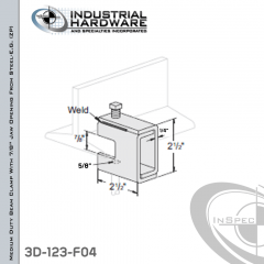 Medium Duty Beam Clamp With 7/8 in. Jaw Opening From Steel-E.G. (ZP) For 5/8-11 Rod